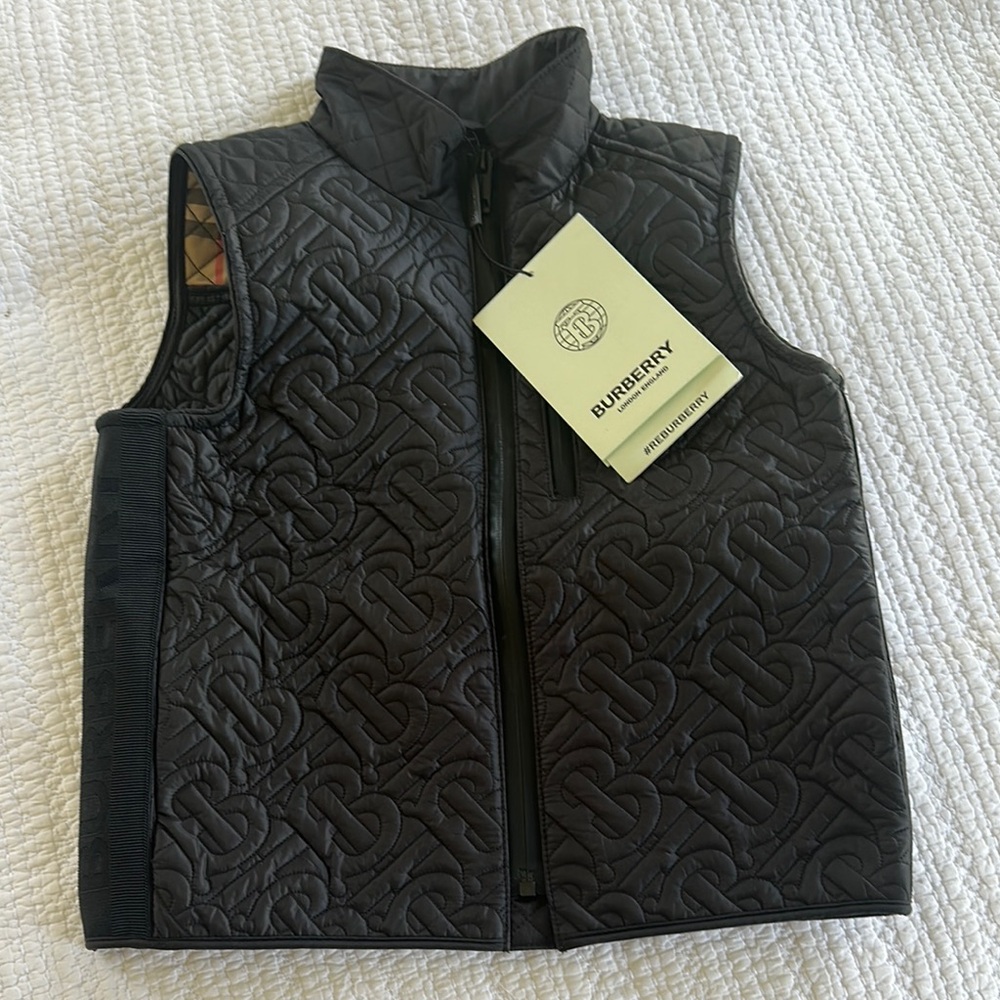 Burberry Black Quilted Vest